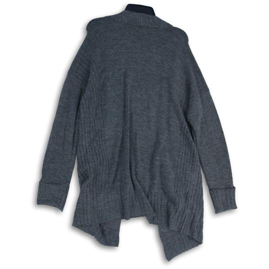 Liz Claiborne Womens Gray Long Sleeve Open Front Cardigan Sweater Size M image number 2