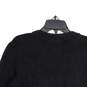 Womens Black Knitted Long Sleeve Open Front Cardigan Sweater Size XL image number 4