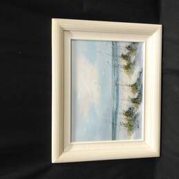 Signed & Framed Seaside Landscape Oil Painting