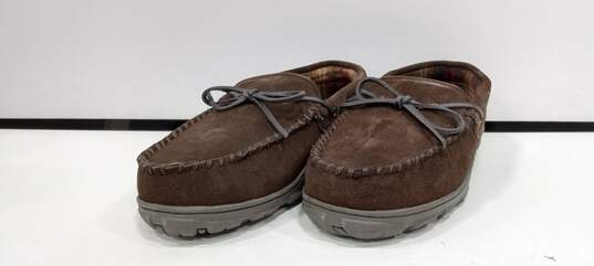 Clarks Indoor + Outdoor Men's Brown Suede Sandals Size 10 image number 2