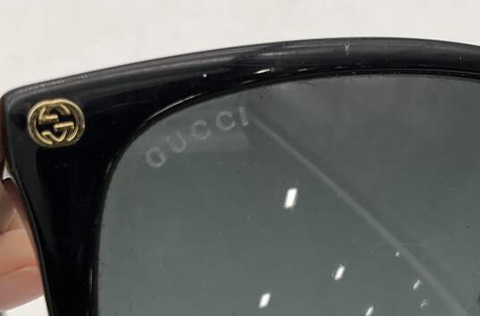 Gucci GG00225 001 Black Frame w/ Black/Gray Gradient Cat-Eye Women's Sunglasses image number 10