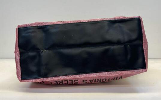 Victoria's Secret Pink Glitter Large Canvas Tote Bag image number 4
