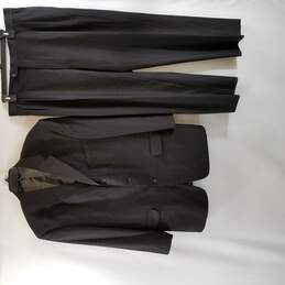 Angelo Rossi Mens Black 2 Piece Suit Size 43