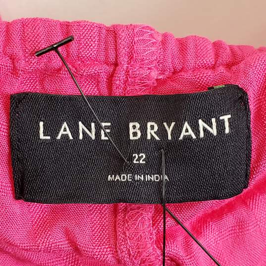 Lane Bryant Women Pink Smocked Tank Top Sz 22 NWT image number 3