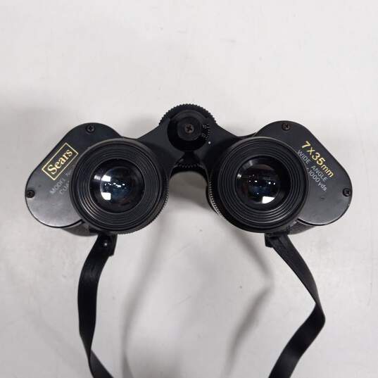 Sears 7x35mm Wide Angle Coated Optics Binoculars Model No. 445 25110 in Case image number 4