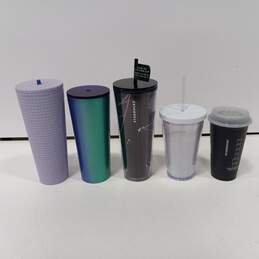 Batch Of 5 Different Size, Color And Design Starbucks Coffee Cups alternative image