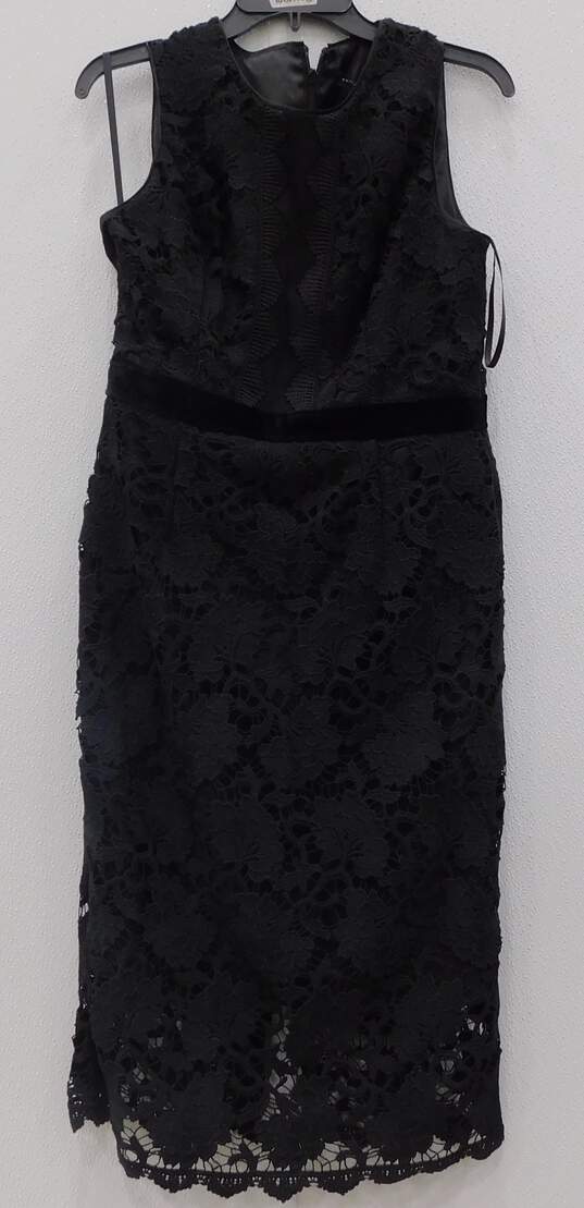 White House Black Market Women's Sleeveless Black Dress Size 8 image number 1