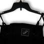 NWT Womens Black Sleeveless Spaghetti Strap Pullover Cropped Top Size M image number 4