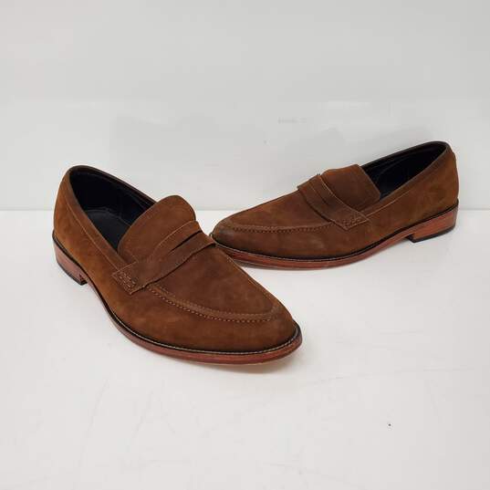 Nisolo MN's Brown Suede Slip On Loafers Size 11 image number 1