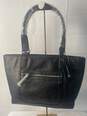 INC Black Leather Satchel Bag image number 2