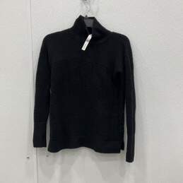 Lululemon Womens Black Knitted Long Sleeve Turtle Neck Pullover Sweater Size 2
