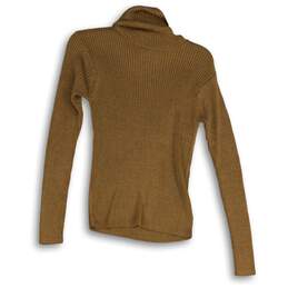 NWT Linda Allard Ellen Tracy Womens Orange Turtleneck Pullover Sweater Size P