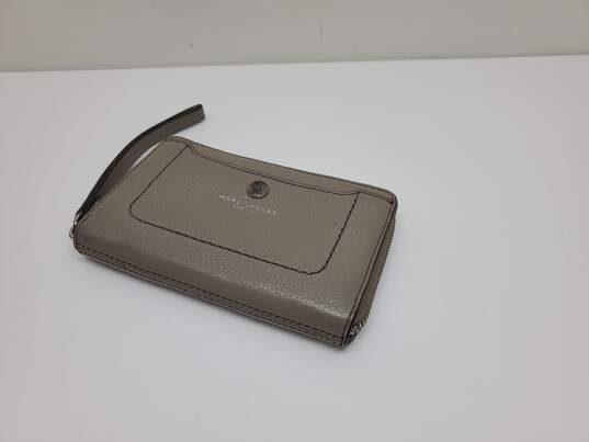 Marc Jacobs New York Gray Leather Card Coin Wallet image number 1
