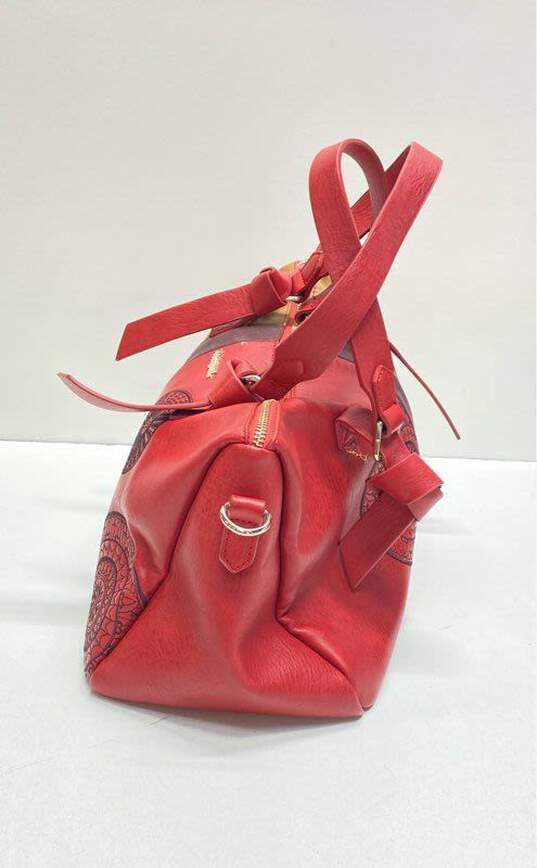 Besigual 17Wapex Ginebra Alma Faux Leather Satchel Handbag image number 7