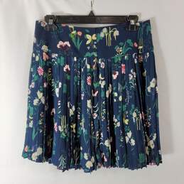 Ann Taylor Loft Women Navy Floral Mini Skirt NWT sz 0 alternative image