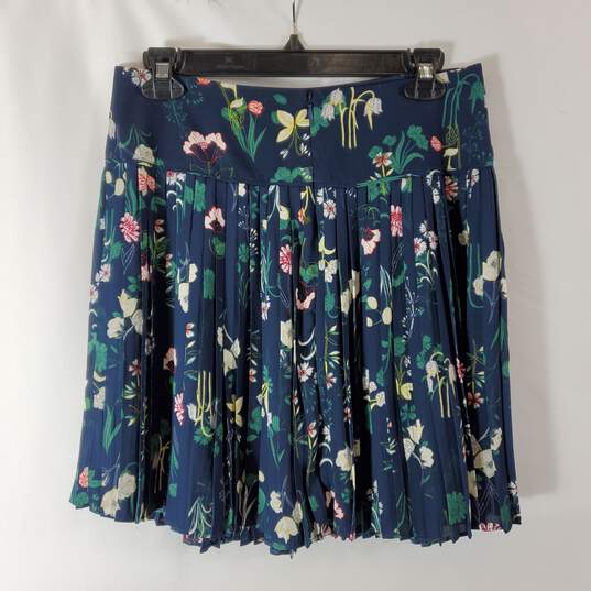 Ann Taylor Loft Women Navy Floral Mini Skirt NWT sz 0 image number 2