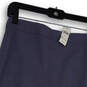 NWT Womens Blue Classic Flat Front Back Zip Straight & Pencil Skirt Size 2 image number 3