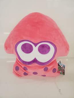 Splatoon 2 Club Mocchi-Mocchi Neon Pink Squid Pillow
