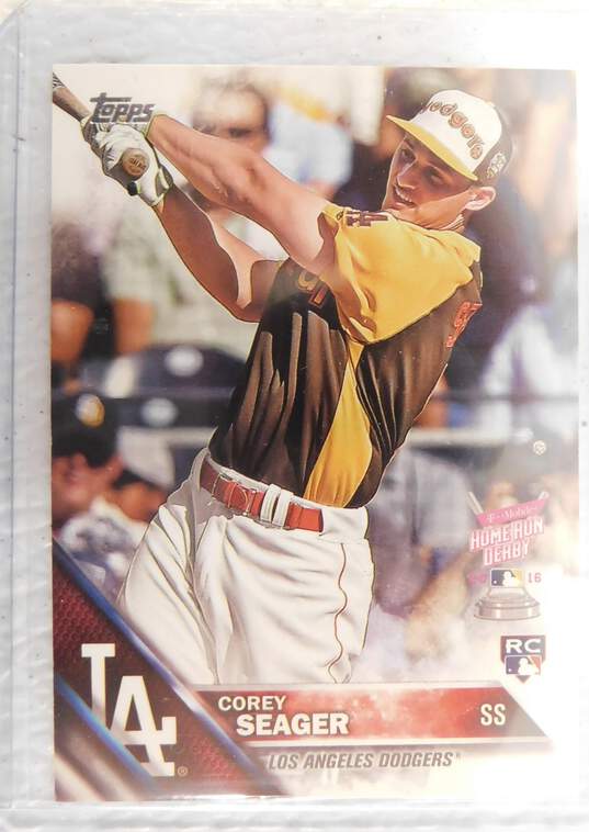 2016 Corey Seager Topps Rookie Home Run Derby Dodgers Rangers image number 2