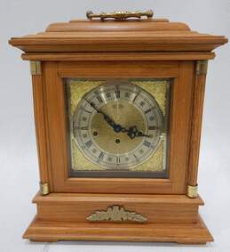 Vintage Ridgeway Franz Hermle Jewel Oak Chime Mantle Clock