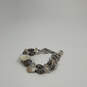 Designer Brighton Silver-Tone Double Strand Oval Stone Beaded Bracelet image number 3