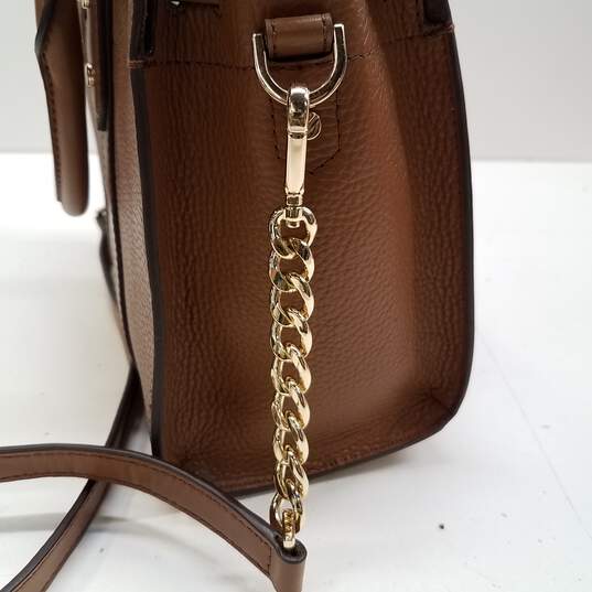 Buy the Michael Kors All Brown Purse With Gold/Brown Strap | GoodwillFinds