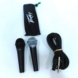 Samson Brand R21S Model and Peavey Brand PVM 22 Model Microphones (Set of 2)