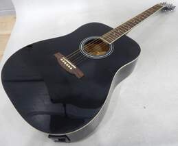 Zilker Brand ZAE1BK Model Black Acoustic Electric Guitar w/ Soft Gig Bag alternative image