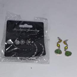 Bundle of Assorted Green Costume Jewelry alternative image