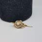 14k Gold Diamond Seed Pearl Fraternity Shield Sword Pin 2.6g image number 1