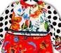 NWT Womens Multicolor Floral 3/4 Puff Sleeve Split Neck Blouse Top Size S image number 4