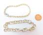 925 Sterling Silver Variety Chain Bracelets 42.9g image number 5