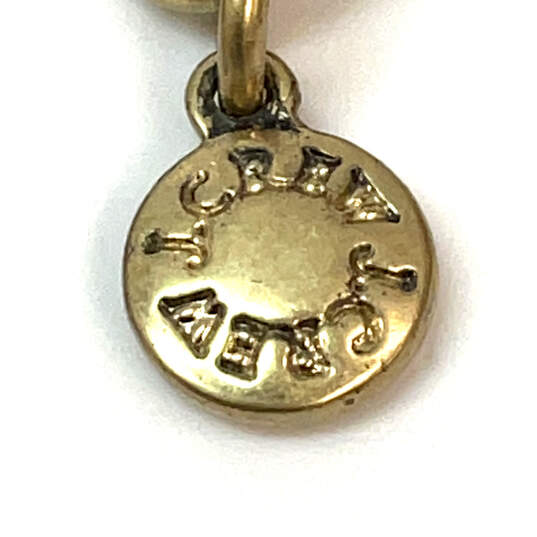 Designer J. Crew Gold-Tone Chain Blue Enameled Corded Statement Necklace image number 5