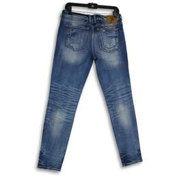NWT Womens Blue Denim Medium Wash 5-Pocket Design Skinny Leg Jeans Size 30 alternative image