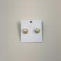 Designer Kate Spade New York Gold-Tone Cream Pearl Stud Earrings image number 1