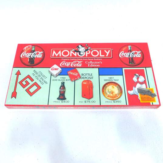 Monopoly Coca Cola Collector's Edition Board Game New Sealed 1999 Hasbro image number 1