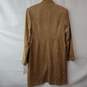 Calvin Klein Brown Front Button Midi Coat Women's 14 NWT image number 2