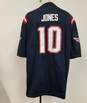 Mens Navy Blue New England Patriots Mac Jones#10 Football NFL Jersey Sz XXL image number 2