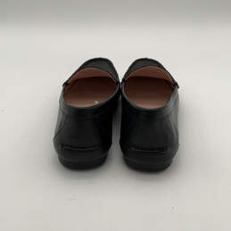 Womens Carmen Black Leather Round Toe Slip-On Loafer Shoes Size 8.5 B alternative image