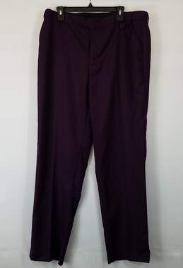 Mage Male Suit Pants Men Eggplant L