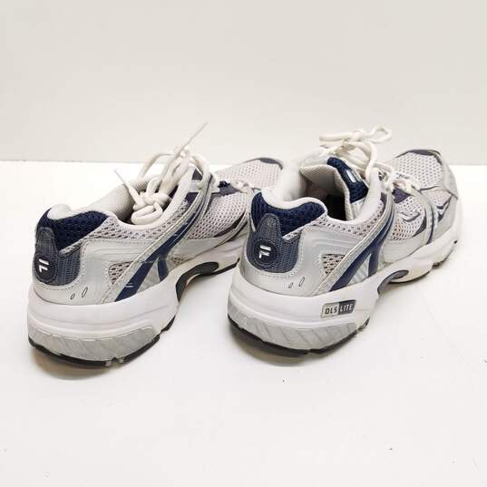 Fila Men's DLS Lite Silver/Navy Running Shoes Sz. 13 image number 4