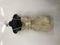 Women's NWT Beige Spaghetti Strap Front Knot Belted Dress image number 2