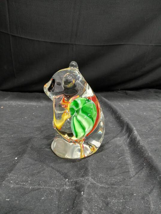 Art Glass Panda Bear Figurine image number 2
