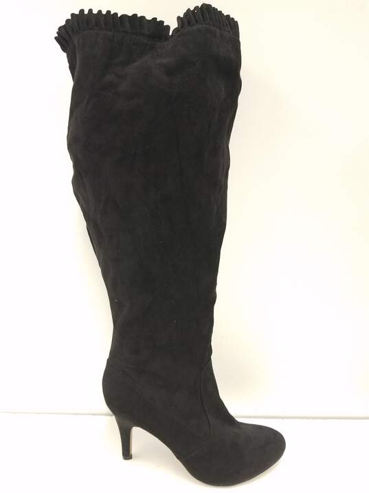 Torrid Suede Knee High Boots Black 11.5 image number 1