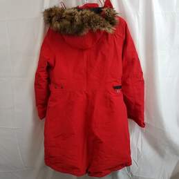 The North Face Tremaya Down Parka Hooded Coat Red Women's Size L alternative image