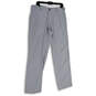 Womens Gray Flat Front Pockets Straight Leg Golf Chino Pants Size 34X32 image number 4