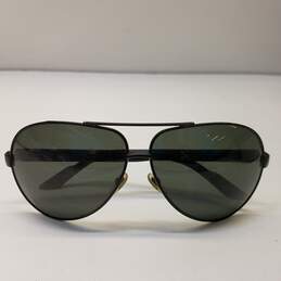 Gucci Black Aviator Metal Sunglasses