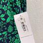 NWT Womens Blue Green Floral Sleeveless Crew Neck Shift Dress Size 16 image number 5