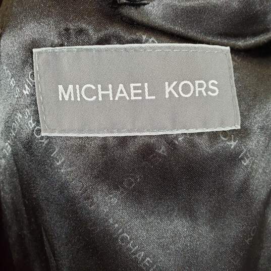 Michael Kors Women's Black Long Coat SZ 38S image number 5