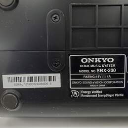 Onkyo SBX-300 Dock Music System Speaker - Parts/Repair Untested alternative image